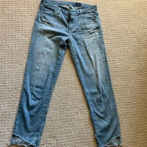 AG mid rise Stevie Capri jeans